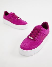 Nike Air Force 1 Sage Low sneakers in berry   ASOS at Asos